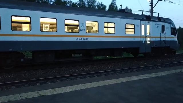 ЭП2Д в лучах заката на БМО смотреть онлайн