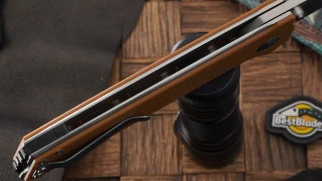 Складной нож Kizer Knives Domin, сталь VG10, рукоять коричневая G-10 смотреть онлайн