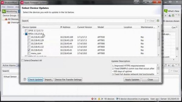 Updating APC and Netbotz Devices from StruxureWare Data Center Expert | Schneider Electric Support