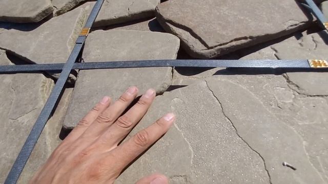 Серо-зелёный галтованный песчаник 2см