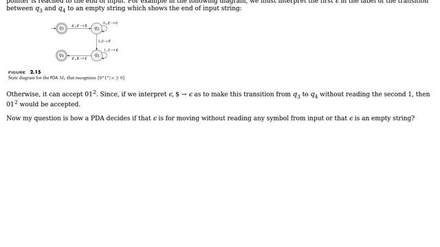 How should we interpret a transition rule $epsilon,bto c$ in a Pushdown Automata as Sipser... смотреть онлайн