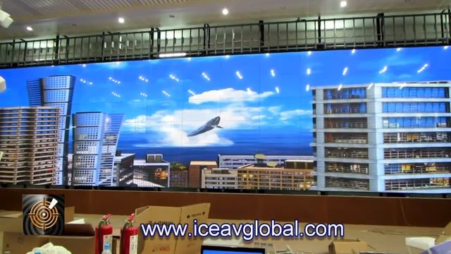 ICE Seamless Plasma Walls for Commercial Video Walls - World record installation. смотреть онлайн