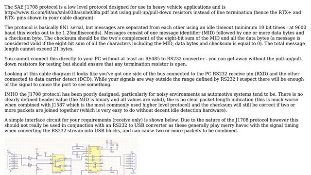 Electronics: Can I connect a "J1708" port to my computer? (3 Solutions!!) смотреть онлайн