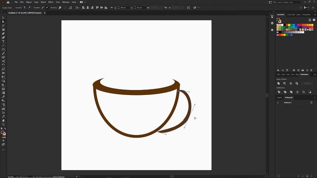 Coffee Cup Designing - Vector in Adobe Illustrator смотреть онлайн