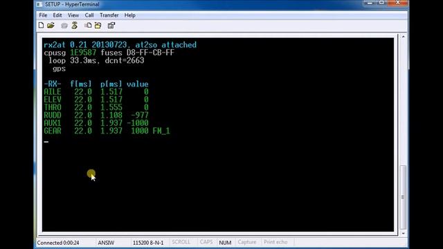 Setup Mode Hyperterminal смотреть онлайн