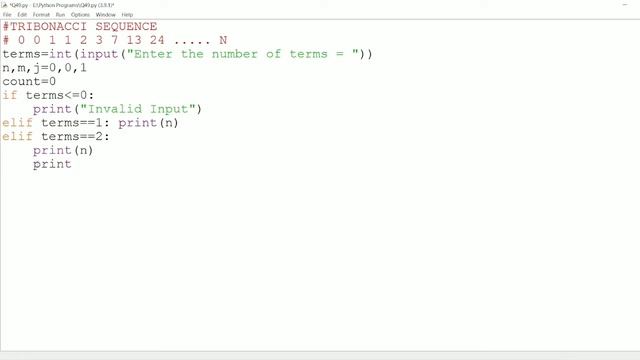 || 46 || Tribonacci series | Print tribonacci series | Python program to print Tribonacci series смотреть онлайн