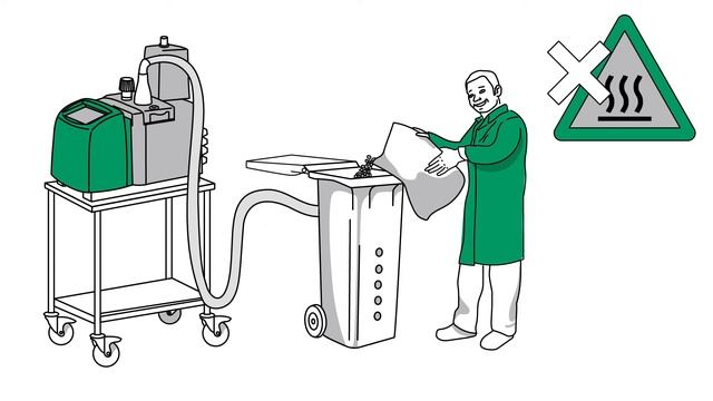 Safe, automatic filling for hot melt adhesive granules смотреть онлайн