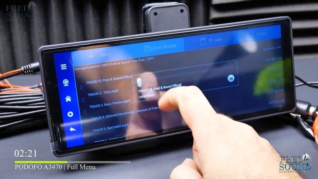 Portable Car Stereo Apple Carplay Android Auto PODOFO A3470