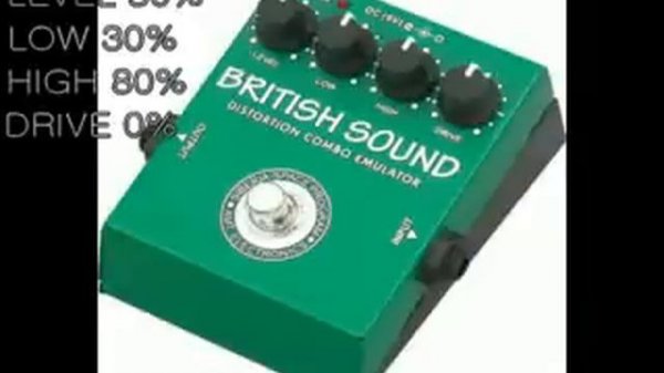 AMT British Sound Drive effector Demo with setting