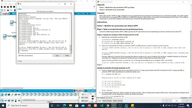 2.4.11 Packet Tracer Modify Single Area OSPFv2 смотреть онлайн