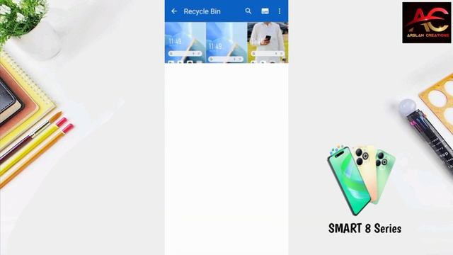 Infinix Smart 8 Recently Deleted Photos/Videos