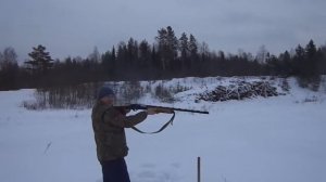 Стрельба с левого плеча из Бекас-12М Авто
