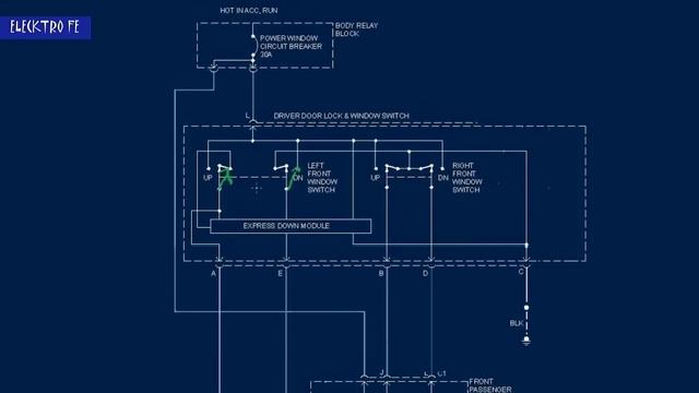 Diagrama de vidrios electricos (como funcionan electricamente) смотреть онлайн