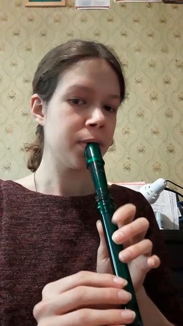 Как играть на блокфлейте песенку "Труба" смотреть онлайн
