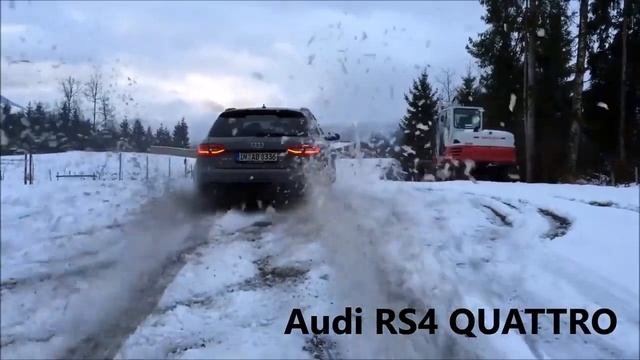 Ауди Quattro просто рвет БМВ xDrive зимой смотреть онлайн
