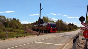 Рельсовый автобус Ра2-067 с сообщением №928М Москва-Переславль