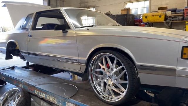 They installing the mini tubs on 1987 Monte Carlo ls almost test drive on the new qa1 suspension смотреть онлайн