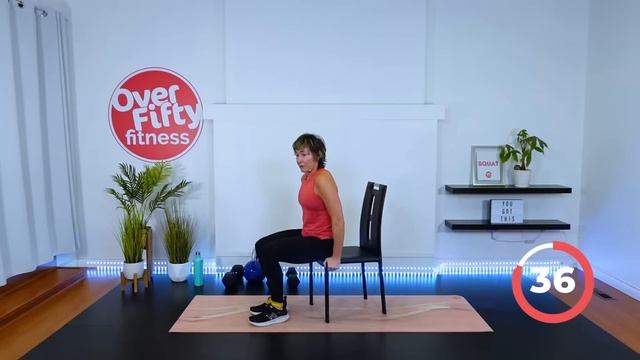 Quads & Hamstrings Workout with Dumbbells For Women Over 40 [BULLET-PROOF YOUR KNEES] смотреть онлайн