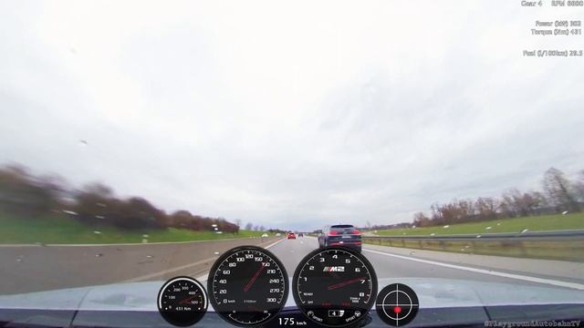 BMW M2 Competition vs Mercedes A45 AMG 4MATIC+ +120-245 Insta360 DriveAnalyser RaceRender [4k] смотреть онлайн