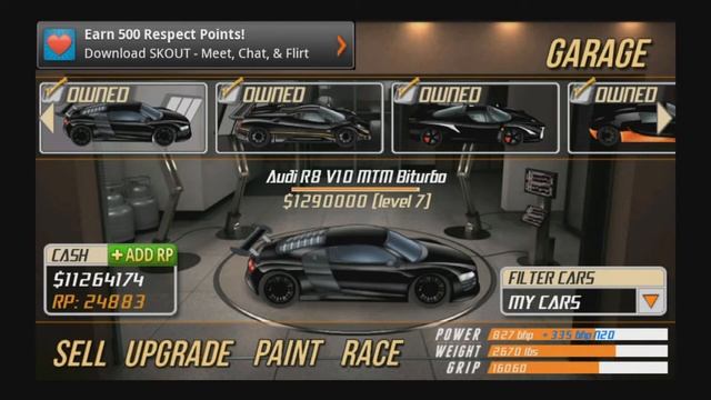 Android Drag Racing Audi R8 Lvl7 8.302s смотреть онлайн