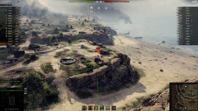 World of Tanks G.W Tiger P disgusting hit on FV4005 смотреть онлайн