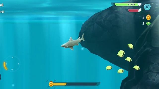 Я играю в игру съесть акулу 🦈 смотреть онлайн