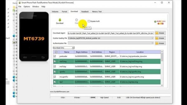 SP Flash Tool V5.2044.00 edited By Kurdish GSM flash stock rom افضل برنامج تفليش معالجات ميدياتك