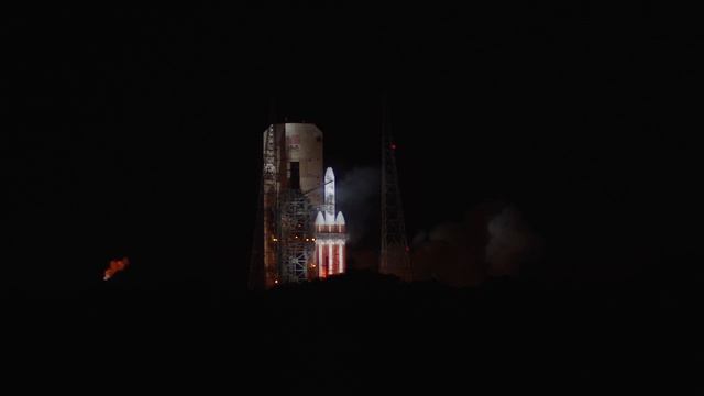 Watch the ULA Delta IV Hot Fire abort in slowmotion, 3 seconds before liftoff - (NROL-44 mission) смотреть онлайн