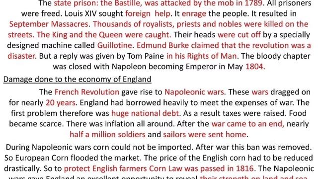 Impact of French Revolution on England in Tamil | Social History of England| GR| смотреть онлайн