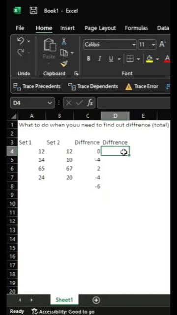 ABS Function Excel смотреть онлайн