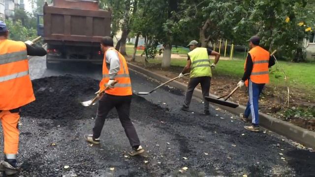Асфальтирование дворов смотреть онлайн