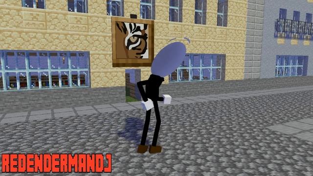 Henry Stickmin Dancing To Non Fitting Music In A Minecraft City смотреть онлайн