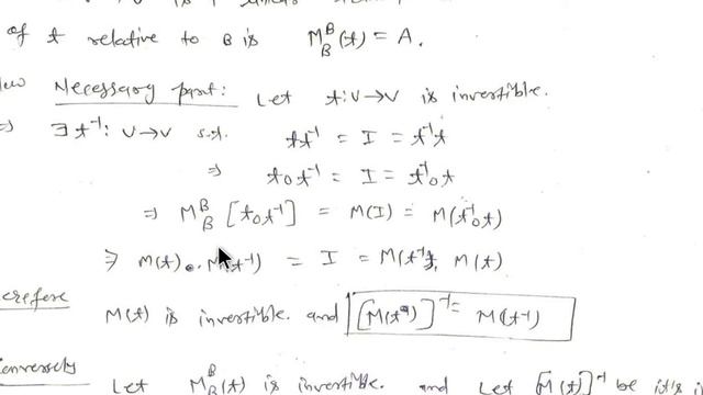 Linear algebra for MSc Maths | Matrix Representation of linear transformation | Inverse theorem смотреть онлайн