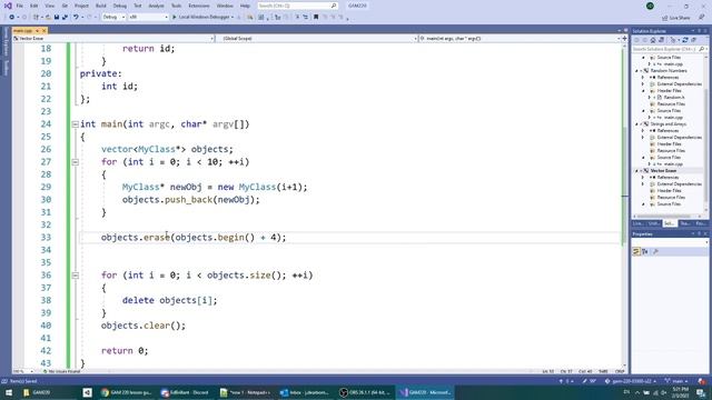 Erasing from a Vector Container смотреть онлайн