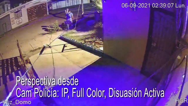 Perspectiva de Cámara Policía Full Color con Disuasión Activa смотреть онлайн