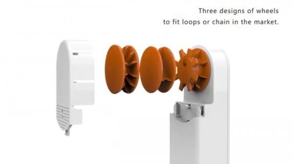 Solar Powered BT Control Smart Blinds Drive Motor Tuya WiFi Motorized Chain Roller Voice Control