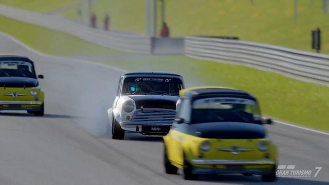 Gran Turismo 7 Mini Cooper vs Fiat 500 Red Bull Ring смотреть онлайн