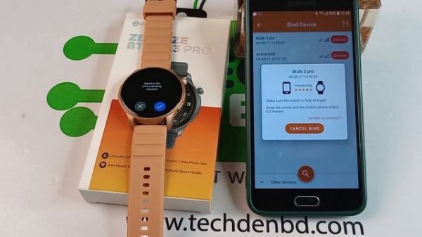 How to Connect Zeblaze Btalk 3 Pro Smart Watch Video 2024 || Future Tech Bangladesh || Tech Den