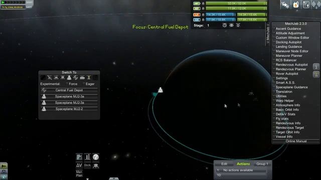 KSP Switch Active Vessel смотреть онлайн