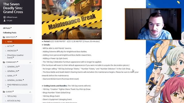 Extreme Knighthood Boss Einek! More Rewards! 6/23 Patch Notes! | Seven Deadly Sins Grand Cross смотреть онлайн