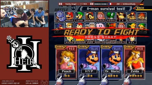 Heir 3 - Vanity Angel + R23 Vs. JiM + SchlimmShady - Winners Round 2 - Melee Doubles смотреть онлайн