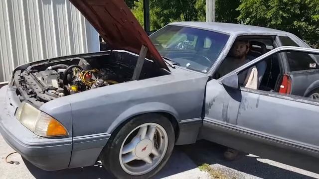 93 mustang first start up in 5-6 years смотреть онлайн