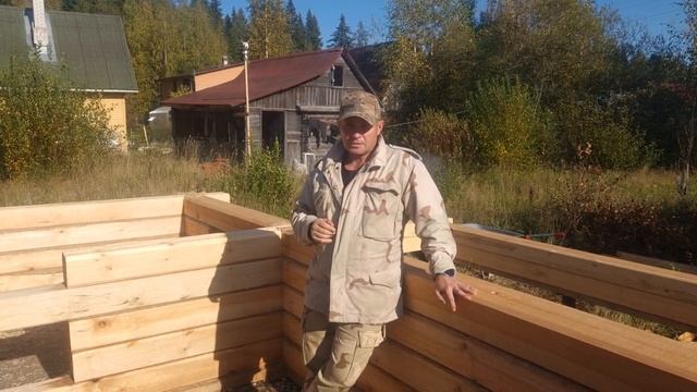 Выравнивание бруса естественной влажности по горизонту. И немного о сухом брусе. смотреть онлайн