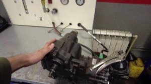 Проверка внутренних утечек ГУР KAMAZ 4308 на стенде