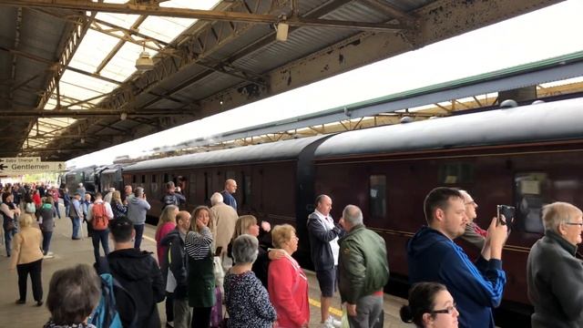 Flying Scotsman and black 5 leaving newton abbot смотреть онлайн