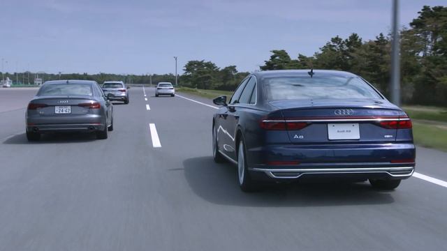 Audi A8 Footage_adaptive drive assist смотреть онлайн