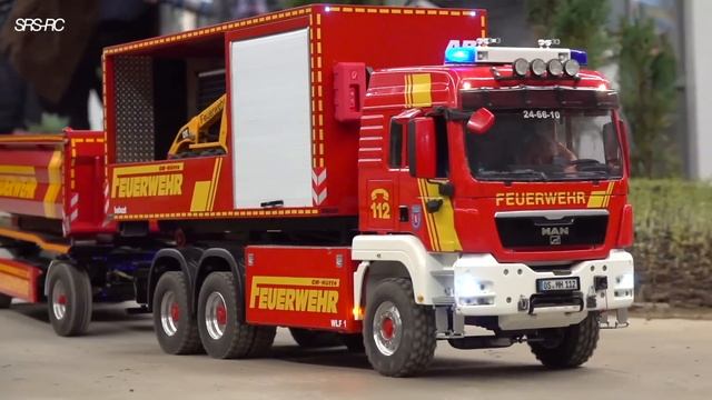 SPECIAL RC TRUCK AND CONSTRUCTION MACHINES IN ACTION - MB ACTROS TIPPER TRUCK - SCANIA SHOW TRUCK