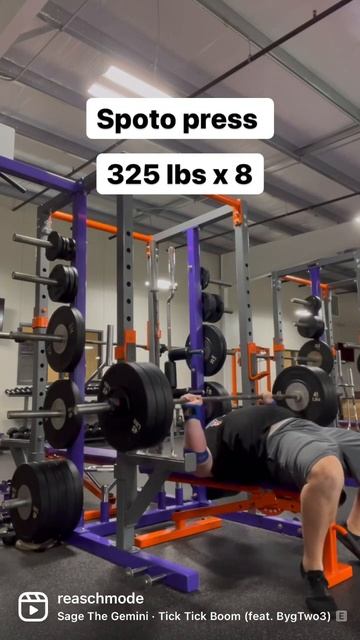 Spoto press 325 lbs/147 kg x 8 смотреть онлайн