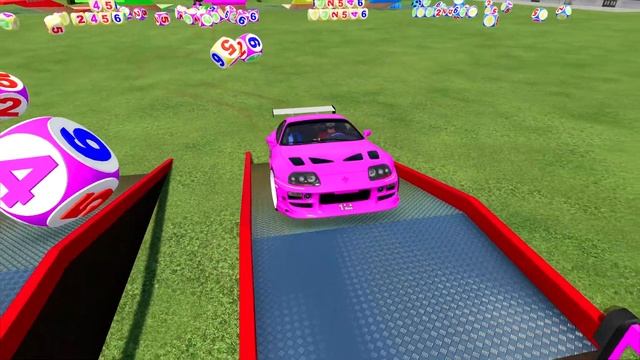 POLICE FIAT VS SUPER CARS VS SUBARU TRANSPORT BATTLE WITH SCANIA TRUCKS! Farming Simulator 22 смотреть онлайн