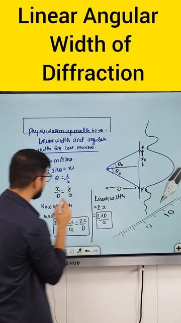 Linear Angular Width of Diffraction | Wave Optics Class 12 | warm-up match with physics Sachin sir смотреть онлайн